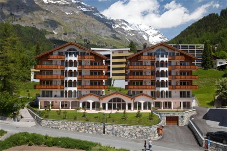 Appartement Residenz Ambassador B11 à Loèche-les-Bains Extérieur photo